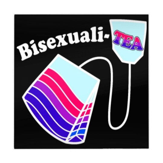 Bisexualitea Funny Bisexual Tea Bag Bi Pride Color Mahjong Mats