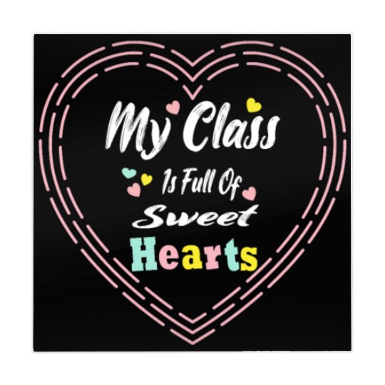 My Class Is Full Of SweetHearts Teacher Mahjong Mats