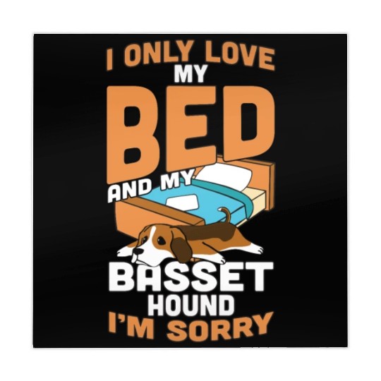 I Only Love My Bed And My Basset Hound Mahjong Mats