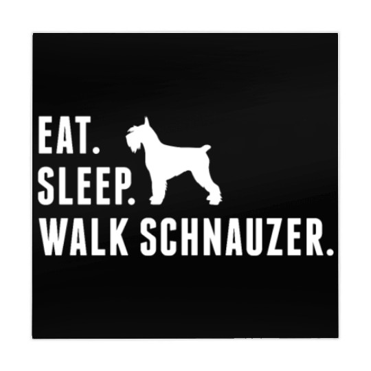 Eat Sleep Walk Schnauzer Mahjong Mats