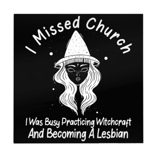 Missed Church Lesbian Witch LGBT Wicca Witchcraft Mahjong Mats
