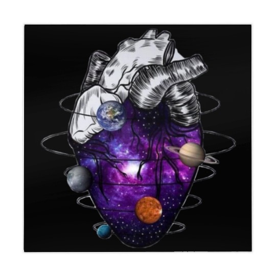 Heart galaxy space lover Mahjong Mats