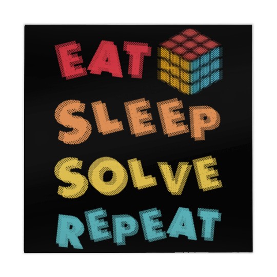 Eat Sleep Solve Repeat Math Speed Cubing Genie Mahjong Mats