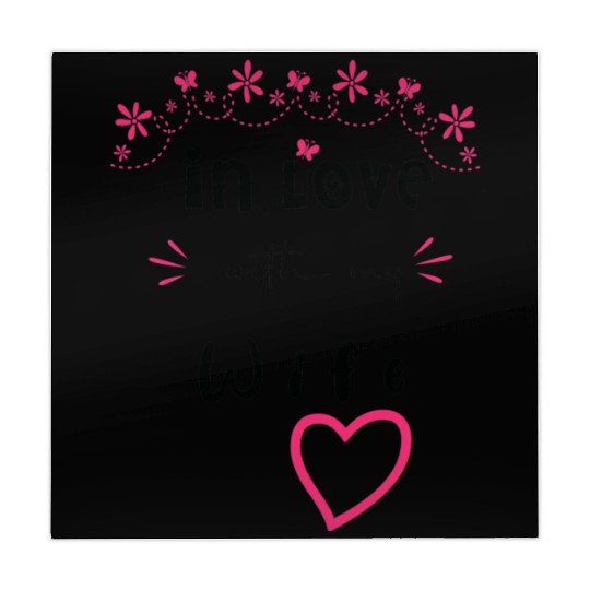 Love with My WIFE Cute Valentine day Mom to Be Val Mahjong Mats