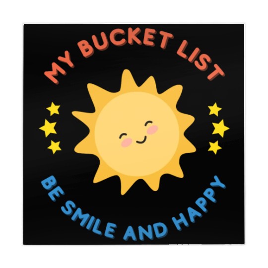 My Bucket List Cute Sun Be Smile And Happy Mahjong Mats