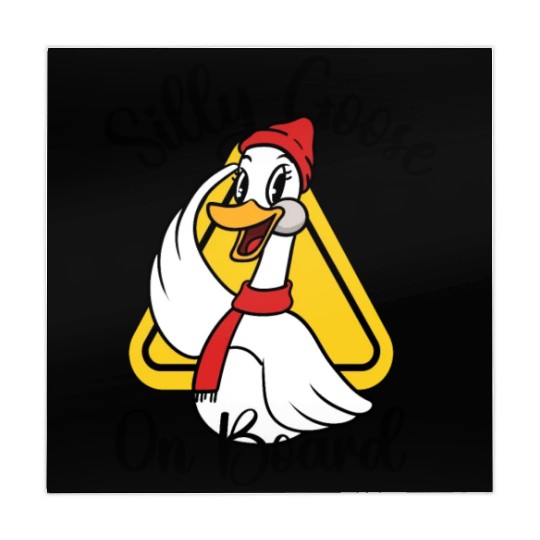 Silly Goose On Board, Sign Silly Goose Funny Yield Mahjong Mats