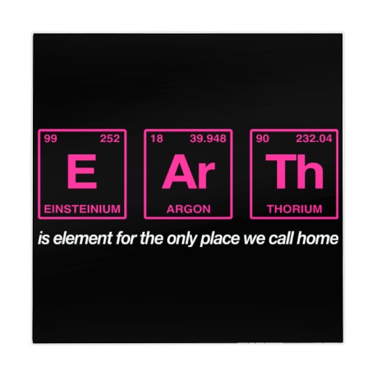 EARTH - written in elements of the periodic table Mahjong Mats