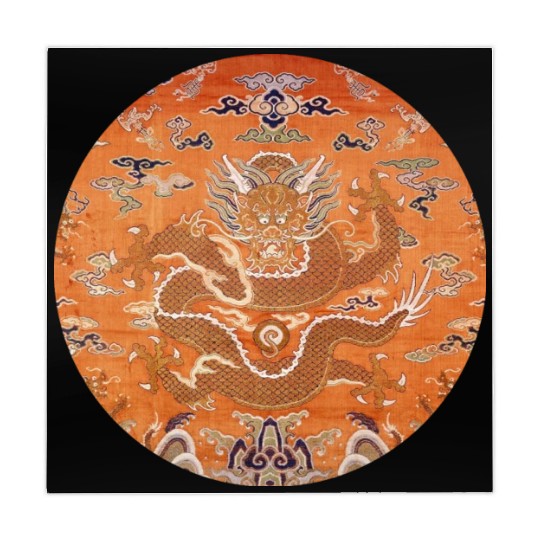 Chinese dragon fabric Mahjong Mats