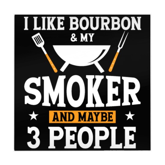 I Like Bourbon My Smoker And Maybe 3 People Mahjong Mats