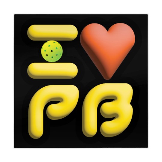 I Love Pickleball PB1 Mahjong Mats