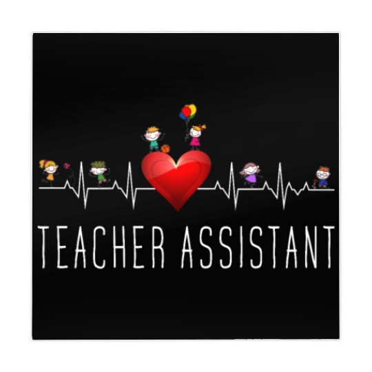 Teacher Assistant Heartbeat Kindergarten Mahjong Mats