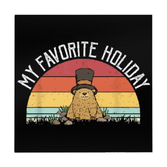 Retro Groundhog Day Gifts Groundhog Day Mahjong Mats