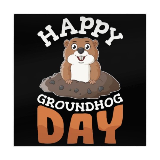 Happy Groundhog Day Mahjong Mats Groundhogs Lovers
