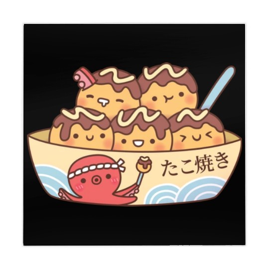 Kawaii Japanese Food Takoyaki Octopus Balls Mahjong Mats