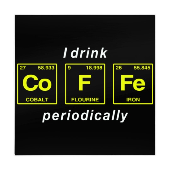 COFFEE - with elements of the periodic table Mahjong Mats