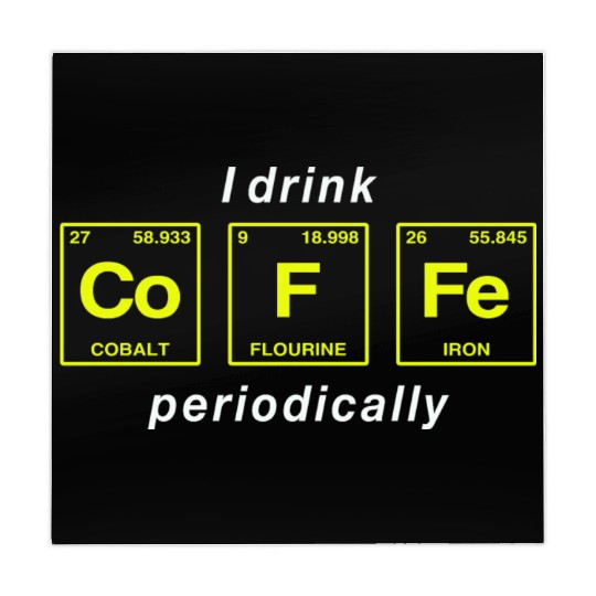 COFFEE - with elements of the periodic table Mahjong Mats
