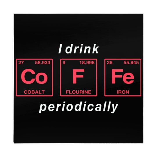 COFFEE - with elements of the periodic table Mahjong Mats