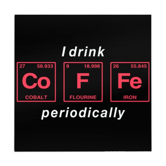 COFFEE - with elements of the periodic table Mahjong Mats