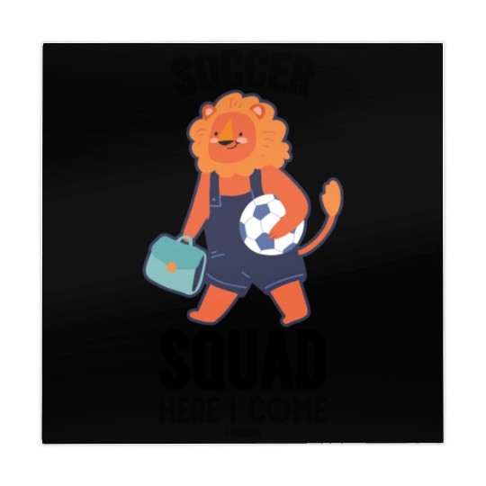 Lion goes to football training Mahjong Mats