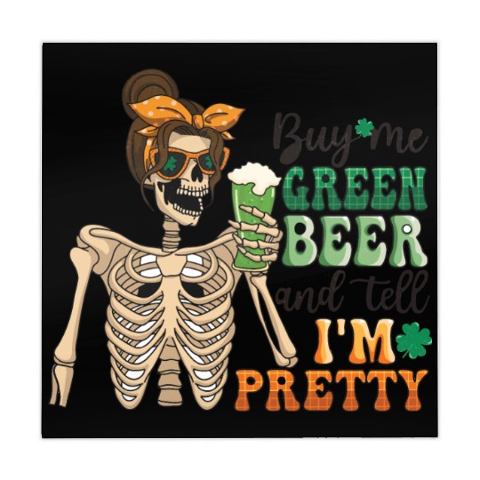 by me green beer and tell i'am pretty Mahjong Mats