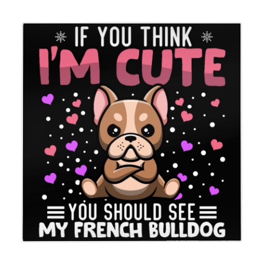 French Bulldog Heart Valentine's Day Animal For Mahjong Mats