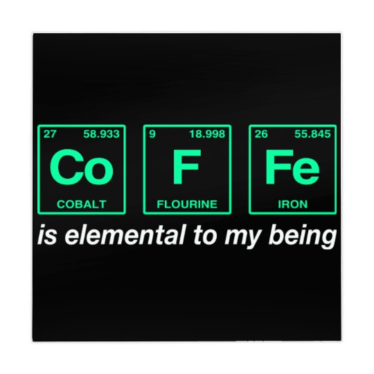 COFFEE - with elements of the periodic table Mahjong Mats