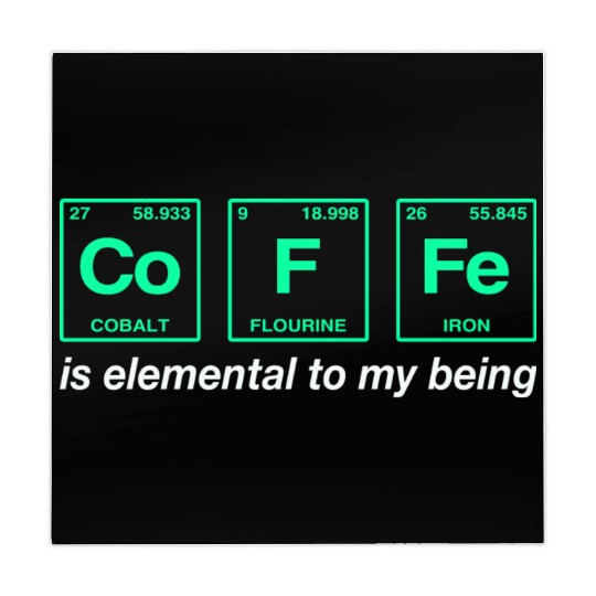 COFFEE - with elements of the periodic table Mahjong Mats