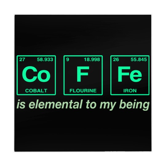 COFFEE - with elements of the periodic table Mahjong Mats