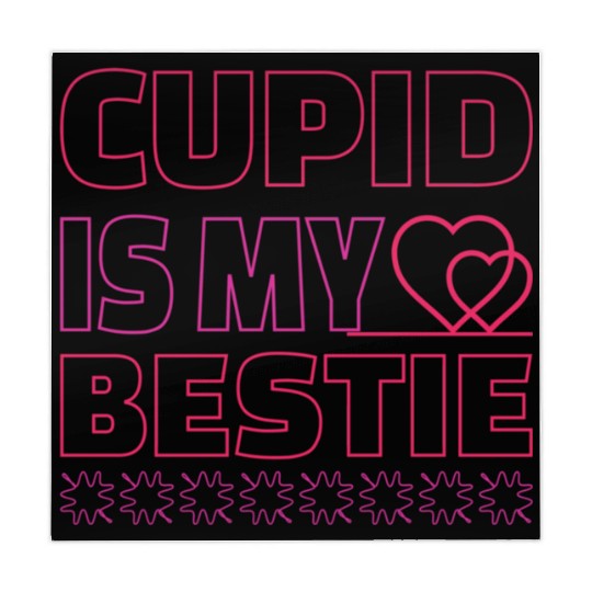 Valentines Day Gifts Cupid Is My Bestie4245 Mahjong Mats