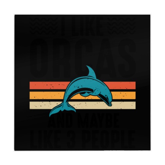 I Like Orcas and Maybe 3 People, Orca Killer Whale Mahjong Mats