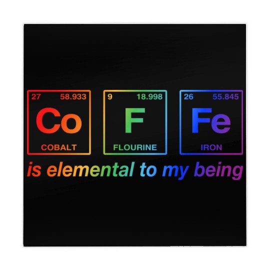 COFFEE - with elements of the periodic table LGBTQ Mahjong Mats
