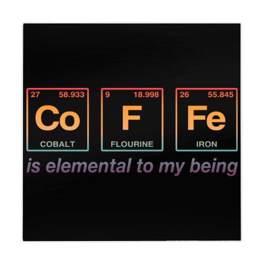 COFFEE - with elements of the periodic table Mahjong Mats
