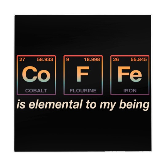 COFFEE - with elements of the periodic table Mahjong Mats