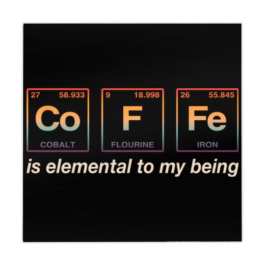 COFFEE - with elements of the periodic table Mahjong Mats
