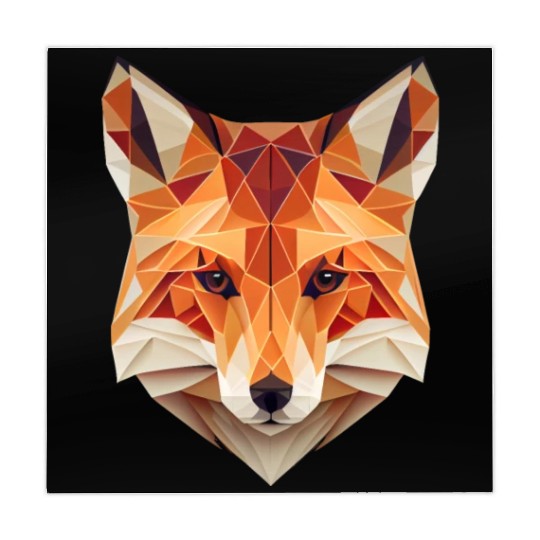 Fox Polygon Wild Animal Lover Wildlife Zookeeper Mahjong Mats