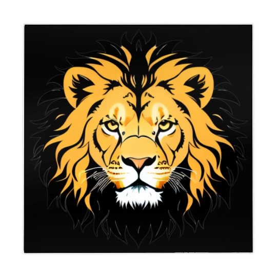 Royal Cartoon Lion - King of the Jungle 12 Mahjong Mats