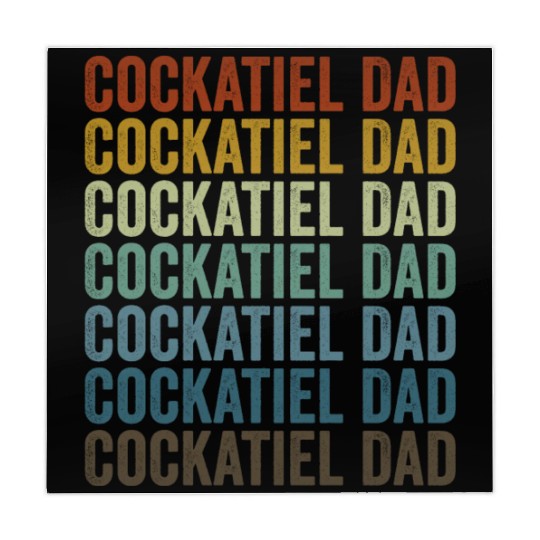 Cockatiel Dad Cockatiel Dad Bird Lover Men Cockati Mahjong Mats