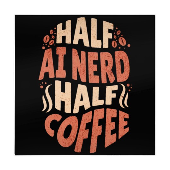 Artificial Intelligence Half AI Nerd Half Coffee Mahjong Mats
