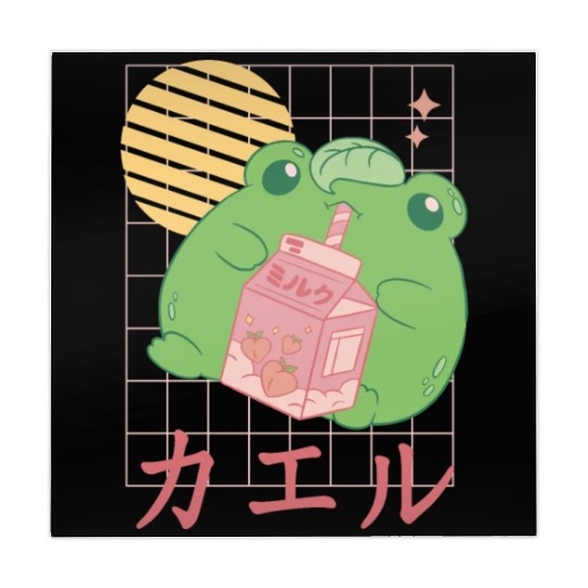 Strawberry Milk Frog Japanese Mahjong Mats