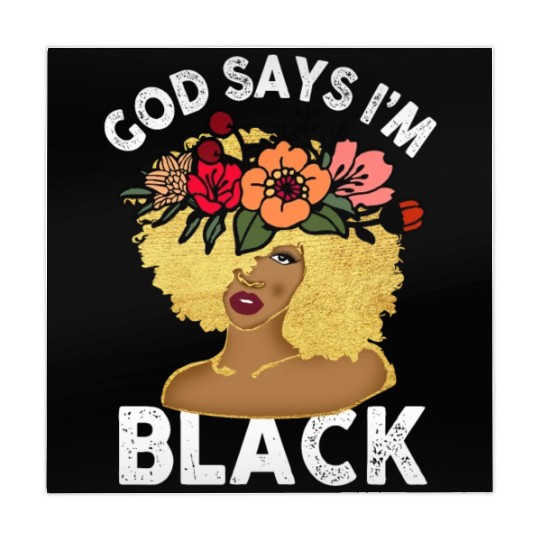 African American Girl God Says I Am Black Pride Mahjong Mats