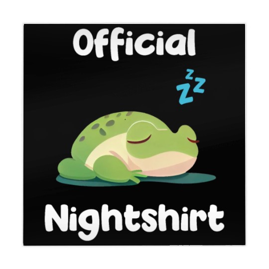 Cute Frog Sleepshirt Nightwear Nightshirt Sleep Mahjong Mats