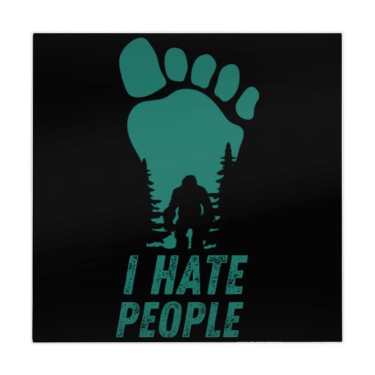 I Hate People Bigfoot Big Foot Funny Mahjong Mats