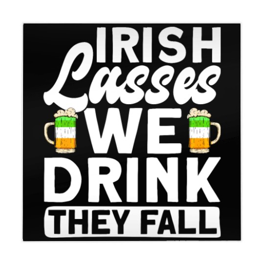 Irish Lasses We Drink They Fall - St Patricks Day Mahjong Mats