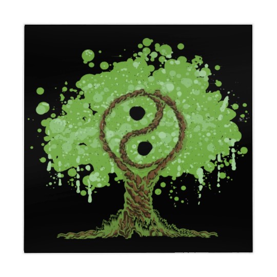 Ying Yang Tree of Life Mahjong Mats