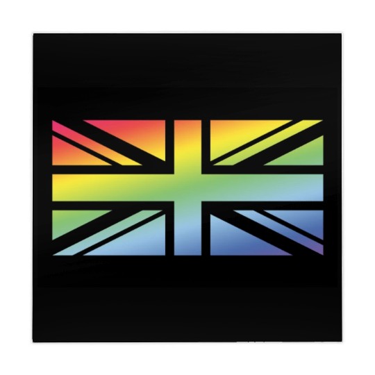 Union Jack / Rainbow Flag (Britain / UK / Poster) Mahjong Mats