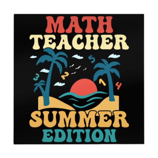 Math Teacher Summer Edition School Education Mahjong Mats