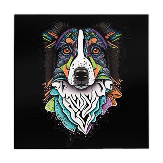 Border Collie Fantasy Dog Mahjong Mats