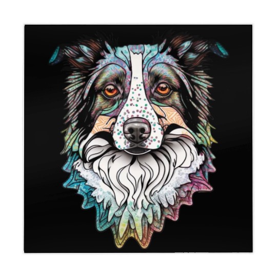Border Collie Fantasy Dog Mahjong Mats