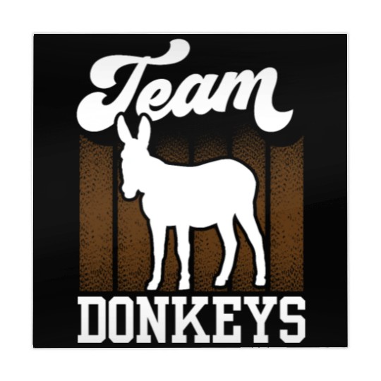 Team Donkeys Farm Animal Donkey Lover Mahjong Mats