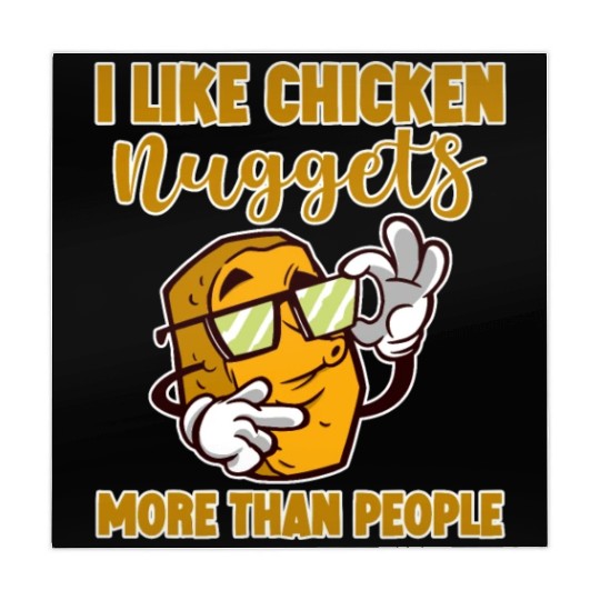 I Like Chicken Nuggets More Than People 4 Mahjong Mats